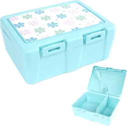 Desiatový box s 2 priehradkami a sporkom 1 l