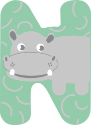 Small foot drevené písmeno N