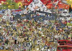 HEYE Puzzle História Britskej Hudby 2000 Dielov