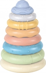 Veža z krúžkov na tyči 20 cm