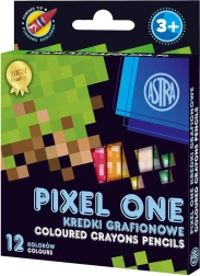 ASTRA kaolínové pastelky PIXEL ONE, 12 ks