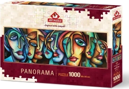 ART PUZZLE Panoramatické puzzle Tváre 1000 dielikov