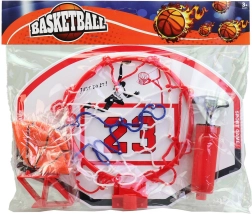 Basketbalový kôš trikolóra s loptou a pumpičkou