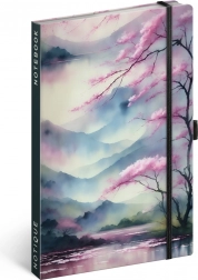 NOTIQUE linkovaný zápisník sakura 13 × 21 cm