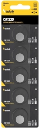 Technik Platinum lítiová gombíková batéria CR1220 3V – balenie 5 ks