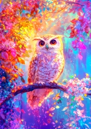 Enjoy puzzle rozkvitnutá sova 1000 dielikov