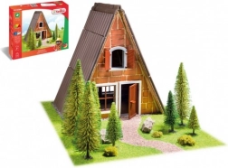 Teifoc fínská chatka – stavebnica zo skutočných tehál (160 dielikov)