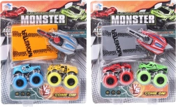 Vystreľovacie kovové autá 2 ks