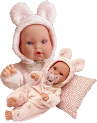 Antonio Juan Kika realistická bábika bábätko 27 cm s mäkkým telom a pohyblivými končatinami