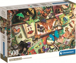 Clementoni puzzle zbierka motýľov 500 dielikov