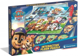 Interaktívne podlahové puzzle PAW PATROL s elektronickým perom 70 × 100 cm (24 dielikov)