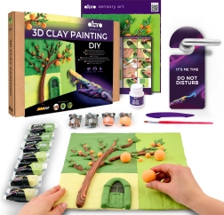 Okto výtvarný set na maľovanie hmotou Pomarančová siesta 30 × 30 cm