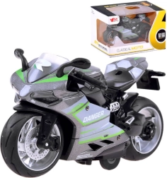kovový model motocykla s naťahovacím pohonom – C
