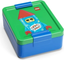 Lego rocket box na desiatu modrá/zelená