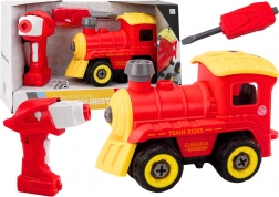 Rozoberateľná lokomotíva na diaľkové ovládanie – červená