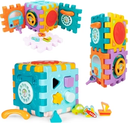 Interaktívna hracia kocka pre deti s hudbou a svetlami