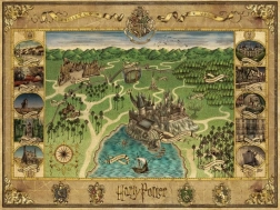 Puzzle HARRY POTTER mapa Rokfortu 1500 dielikov Ravensburger