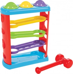 Guličková dráha s kladivkom pre najmenšie deti