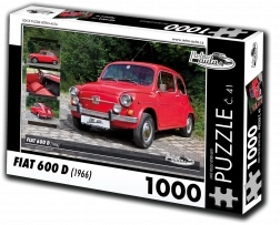 Puzzle RETRO-AUTA Fiat 600 D (1966) – 1000 dielikov