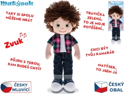 Hovoriaca plyšová bábika Matýsek 37 cm