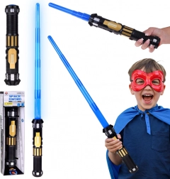 Rozkladací svetelný meč s modrou čepeľou a zvukovými efektmi