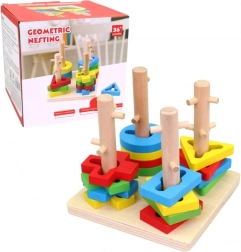 Drevená Vkladačka Geometrické Tvary
