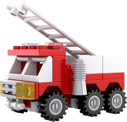 kompatibilná stavebnica BLOXO hasiči – auto, 53 dielikov