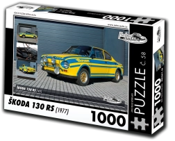 Puzzle Retro-Auta Škoda 130 RS 1000 dielikov