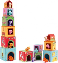 Skladacie kocky Domčeky pre zvieratká DJECO