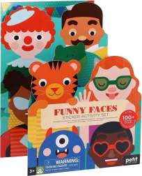 Sada nálepiek so zábavnými tvárami od Petit Collage