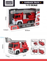 Hasičské vozidlo 1:12 so svetlami, zvukmi a funkciou vody