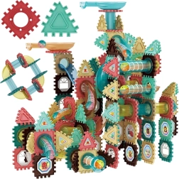 Woopie magnetické stavebné bloky 3D – vzdelávacia guľôčková dráha 228 dielov