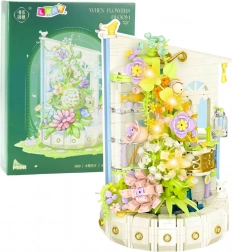 Stavebnica Kvetinová Veža s LED Svietidlom