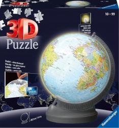 ravensburger 3d svietiaci glóbus puzzle 540 dielikov