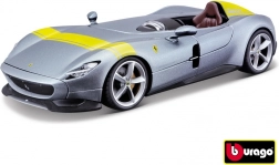 Ferrari Monza SP1 strieborná/modrá kovový model 1:24