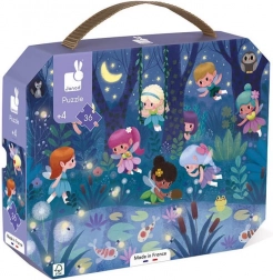 Puzzle v kufríku Nočné víly 36 dielikov