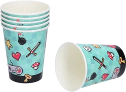 Papierové párty poháriky HRA 250 ml – sada 6 ks