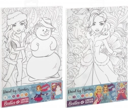 Maľovanie podľa čísel na plátno BESTIES 29,7 × 19,5 cm