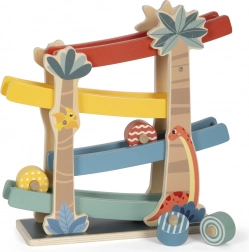 Drevená dráha Dino pre deti