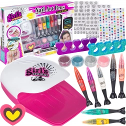 Sada fixiek a doplnkov na zdobenie nechtov pre deti