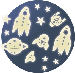 Fosforeskujúce nálepky na stenu Vesmír od DJECO
