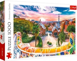 puzzle 1000 dielikov – západ slnka nad BARCELONOU