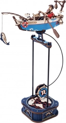 Mechanická 3D skladačka Rybolovní loď s kyvadlom