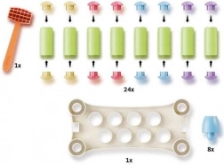 PlayEco zatĺkacia hra s farebnými kolíkmi z recyklovaného plastu
