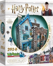 3D puzzle WREBBIT HARRY POTTER: Ollivanderov obchod s prútikmi a Scribbulus – 295 dielikov
