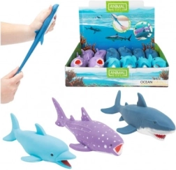 Naťahovacie antistresové morské zvieratko zo silikónu plnené pieskom