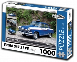 Retro autá puzzle Volga Gaz 21 VB 1000 dielikov