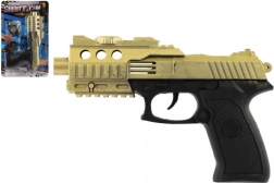 Plastová zotrvačníková pištoľ pre deti 20 × 13 cm