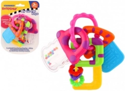 Chrastítko a hryzátko kľúče pre bábätká 3m+