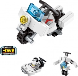 QMAN motorka 3v1 – mini stavebnica (36 dielikov)